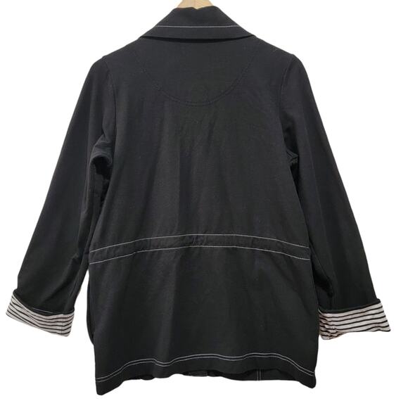 Sport Savvy Womens Black and White Lined Light Jacket Size Small Style A92329 - Picture 2 of 9